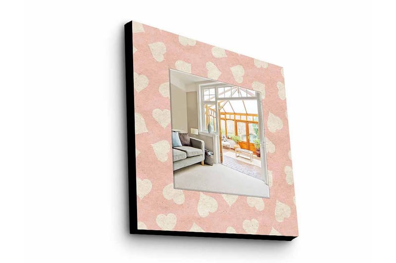 Sisustuspeili Krasnaja 50x50 cm Love - Pleksilasi/Monivärinen - Sisustustuotteet - Peili