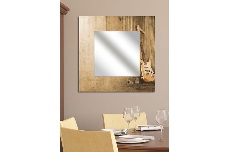 Sisustuspeili Krasnaja 50x50 cm Music, Pleksilasi/Monivärinen