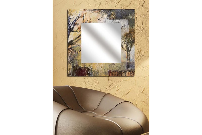 Sisustuspeili Krasnaja 50x50 cm Nature - Pleksilasi/Monivärinen - Sisustustuotteet - Peili
