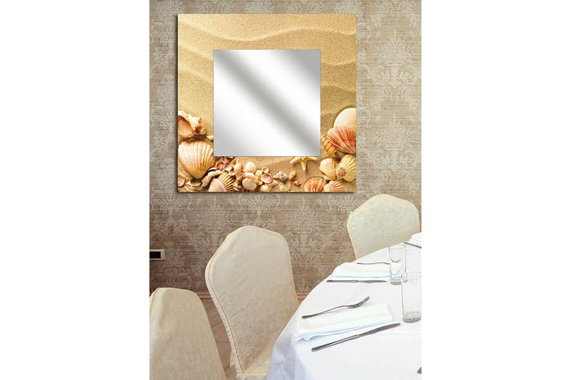 Sisustuspeili Krasnaja 50x50 cm Nature - Pleksilasi/Monivärinen - Sisustustuotteet - Peili