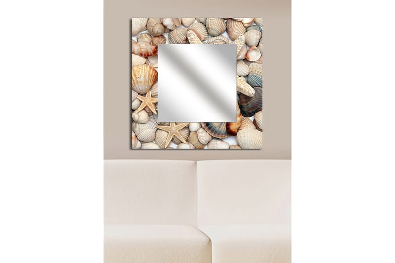 Sisustuspeili Krasnaja 50x50 cm Nature - Pleksilasi/Monivärinen - Sisustustuotteet - Peili