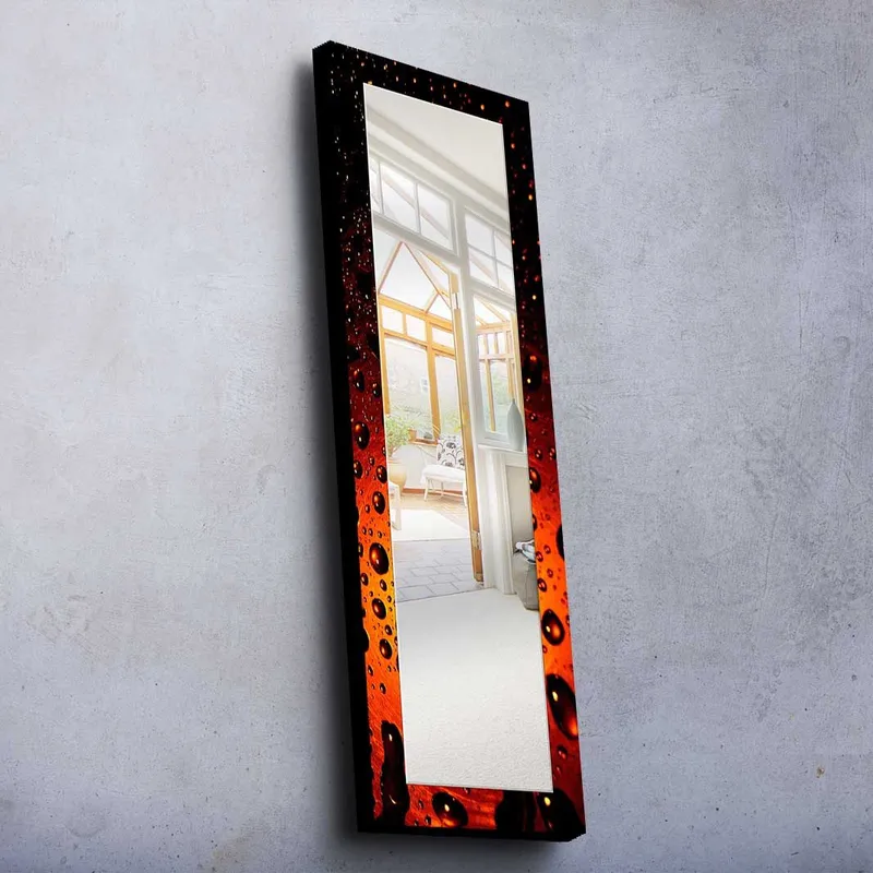 Sisustuspeili Kytlym 40x120 cm Christmas, Peililasi/Kangas/Moniväri