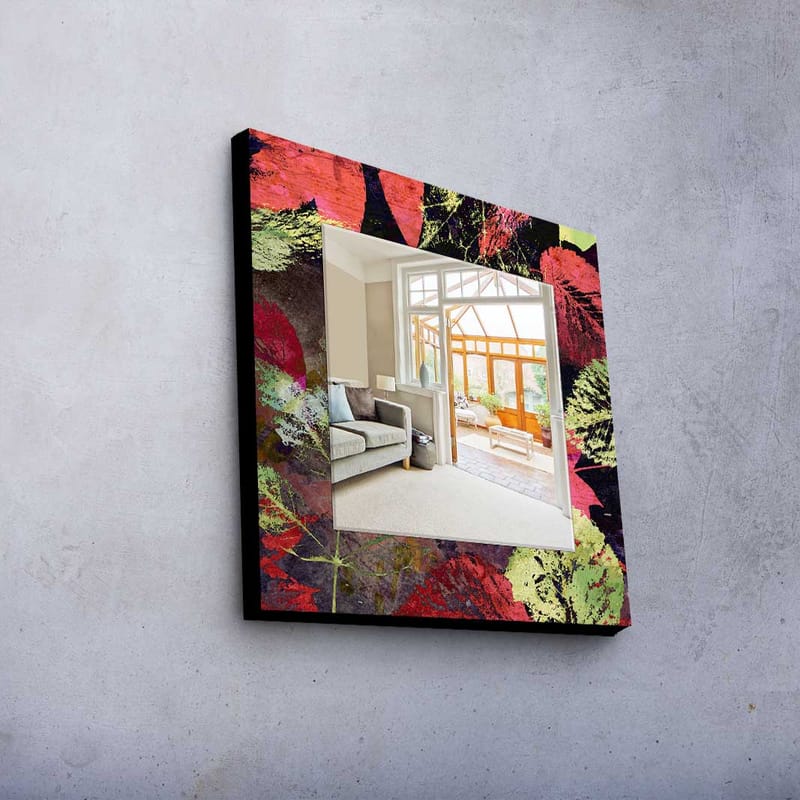 Sisustuspeili Kytlym 50x50 cm Christmas - Peililasi/Kangas/Moniväri - Sisustustuotteet - Peili