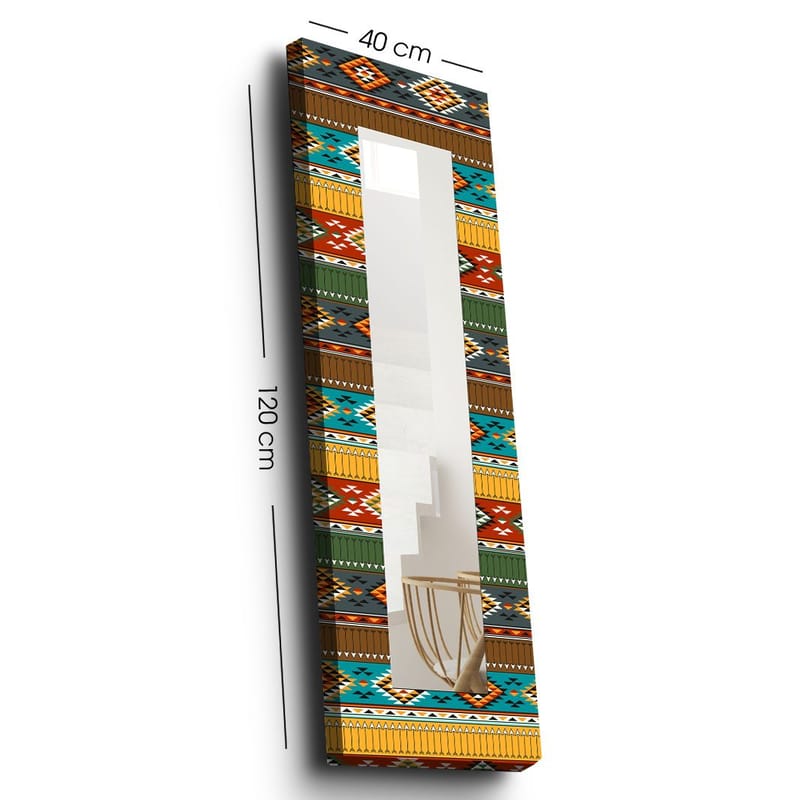 Sisustuspeili Petjora 40x120 cm Christmas - Canvas/Monivärinen - Sisustustuotteet - Peili