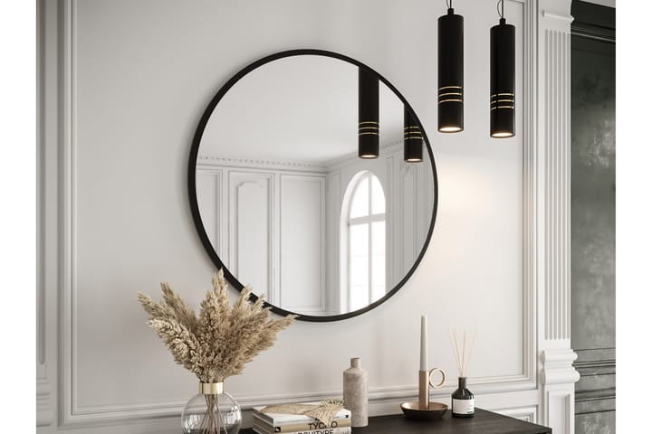 Spegel 50 cm - Musta - Peili - Eteispeili - Seinäpeili