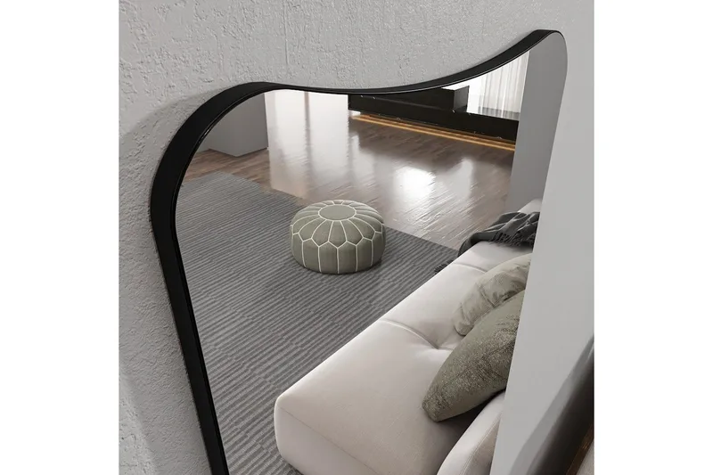 Sudattiapeili Vitros Läpinäkyvä / Musta - Musta/Valkoinen - Sisustustuotteet - Peili