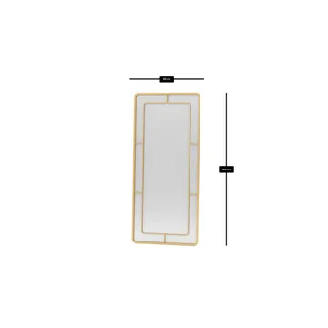 Sylron Lattiapeili 80 x 180 cm - Kulta - Sisustustuotteet - Peili - Lattiapeili