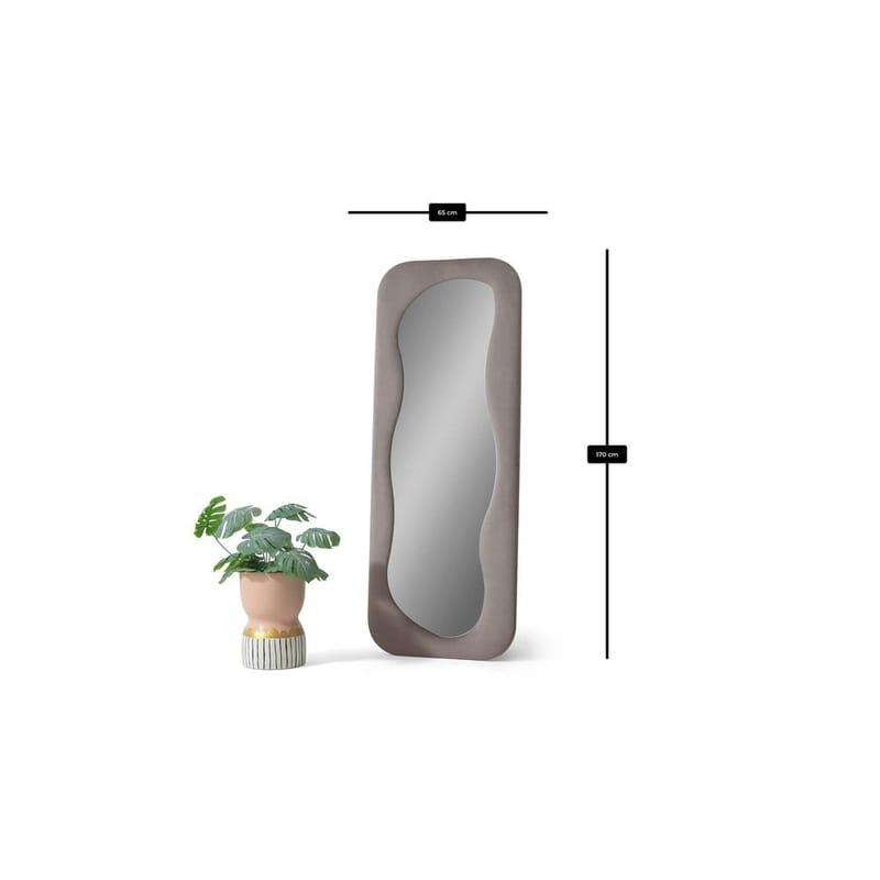 Taharoa Lattiapeili 65 x 170 cm - Taupe - Sisustustuotteet - Peili - Lattiapeili