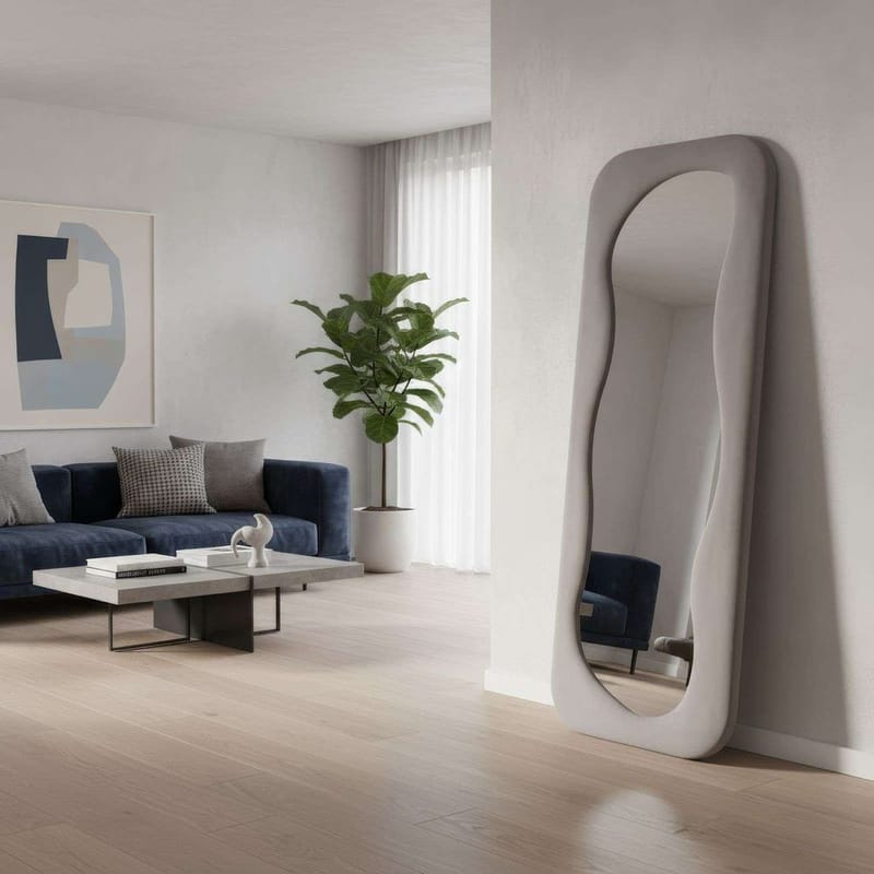 Taharoa Lattiapeili 65 x 170 cm - Taupe - Sisustustuotteet - Peili - Lattiapeili