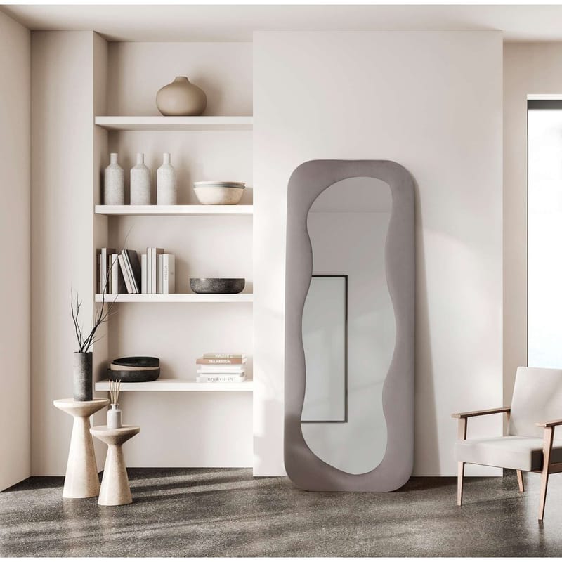 Taharoa Lattiapeili 65 x 170 cm - Taupe - Sisustustuotteet - Peili - Lattiapeili