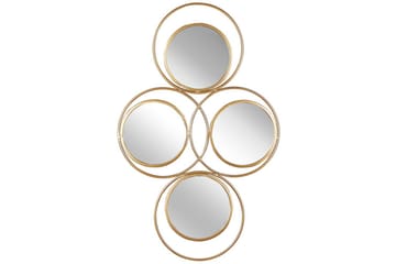 Väggspegel Beliani Lescar GOLD - Sisustustuotteet - Peili