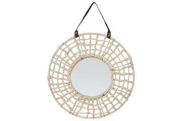 Väggspegel Beliani Palaci Beige - Sisustustuotteet - Peili