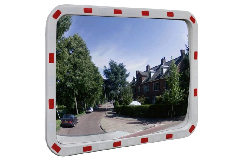 Convex Liikennepeili Heijastimilla Suoraikaide 60 x 80 cm - Sisustustuotteet - Peili - Valvontapeili