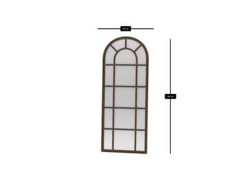 Varlo lattiapeili 80x180 cm - Ruskea - Sisustustuotteet - Peili - Lattiapeili