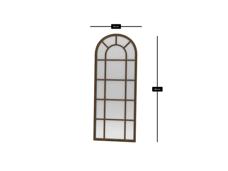 Varlo lattiapeili 80x180 cm - Ruskea - Sisustustuotteet - Peili - Lattiapeili