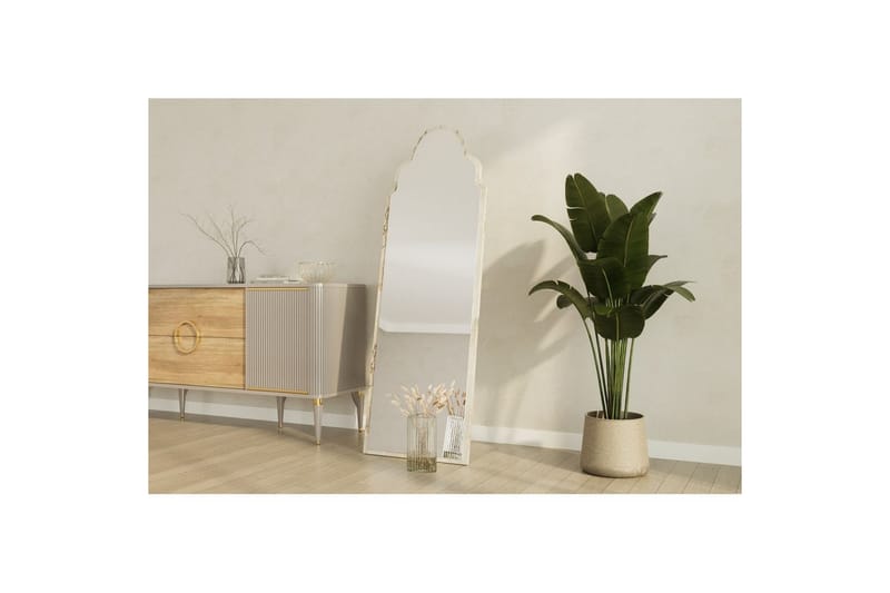 Vetra Lattiapeili 50x160 cm - Valkoinen - Sisustustuotteet - Peili - Lattiapeili