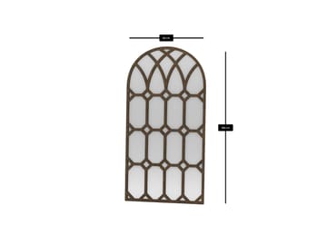 Vinor lattiapeili 180 cm - Ruskea - Sisustustuotteet - Peili - Lattiapeili