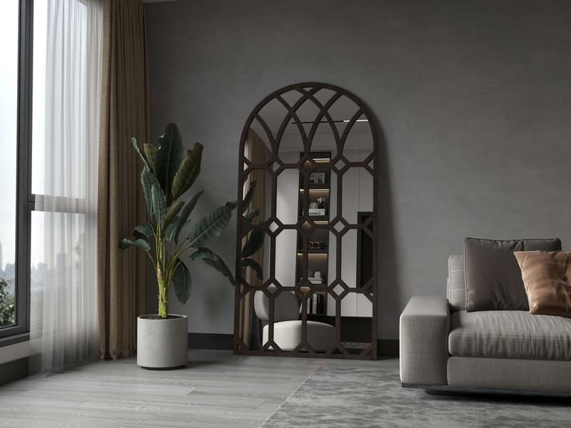 Vinor lattiapeili 180 cm - Ruskea - Sisustustuotteet - Peili - Lattiapeili