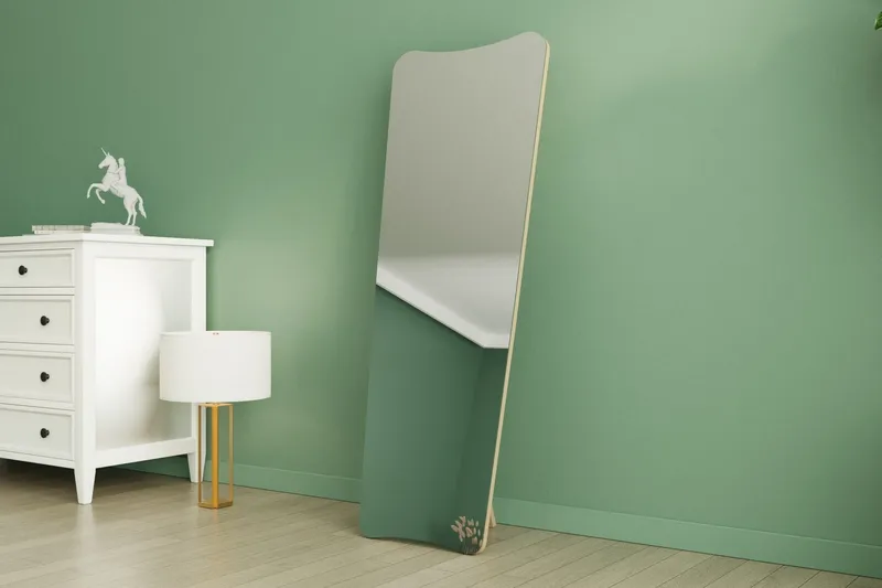 Vitros Seinään kiinnitettävä Peili Suorakulmainen 55 cm - Läpinäkyvä - Sisustustuotteet - Peili - Lattiapeili