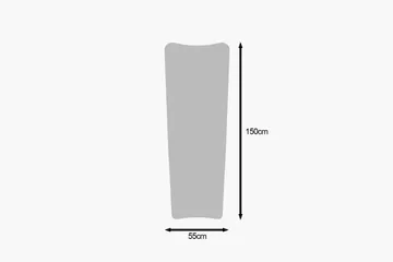 Vitros Seinään kiinnitettävä Peili Suorakulmainen 55 cm - Läpinäkyvä - Sisustustuotteet - Peili