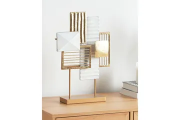 Prydnadsfigur Beliani Boron GOLD||White - Sisustustuotteet - Sisustusesineet