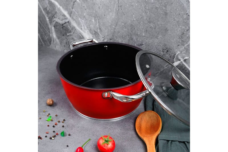 Ruukku Skylin Punainen / Musta - Tummanpunainen/Musta - Sisustustuotteet - Ruukku & ulkoruukku