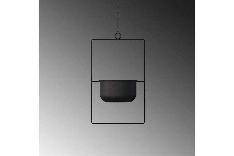 Koristeellinen ruukku Jathen musta - Musta - Sisustustuotteet - Ruukku & ulkoruukku - Seinäruukku