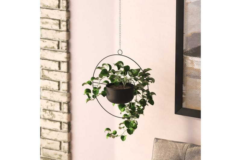 Koristeellinen ruukku Velmor Musta - Musta - Sisustustuotteet - Ruukku & ulkoruukku - Seinäruukku