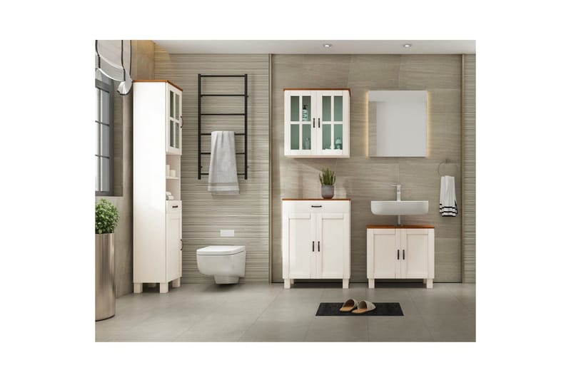 Seinäkaappi Alby Valkoinen/Hunaja - Valkoinen/Hunaja - Talo & remontointi - Keittiö & kylpyhuone - Keittiö & kodinhoitohuone - Keittiön sisustus - Keittiökaappi