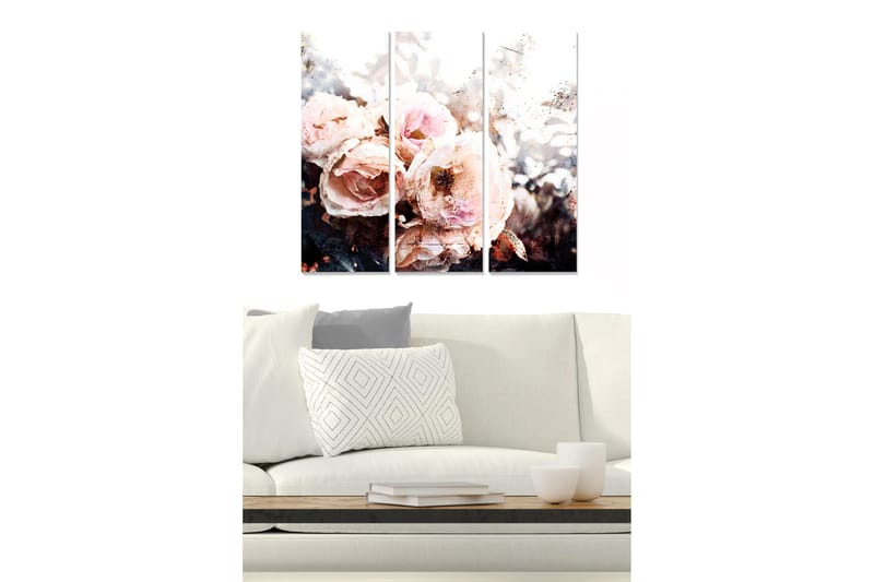 Canvastaulu 3-pak Monivärinen, 20x50 cm