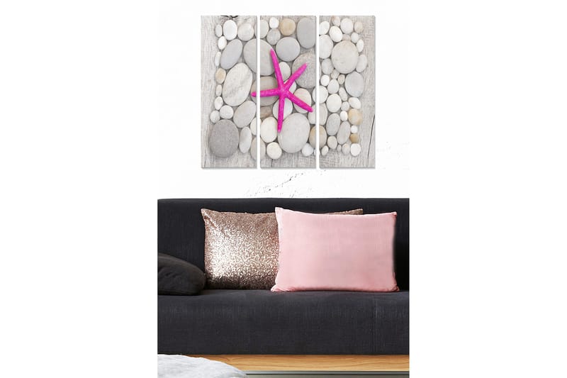 Canvastaulu 3-pak Monivärinen, 20x50 cm