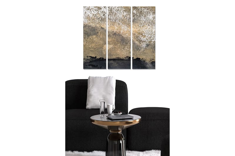 Canvastaulu Abstract 3-pak Monivärinen - 20x50 cm - Sisustustuotteet - Seinäkoristeet