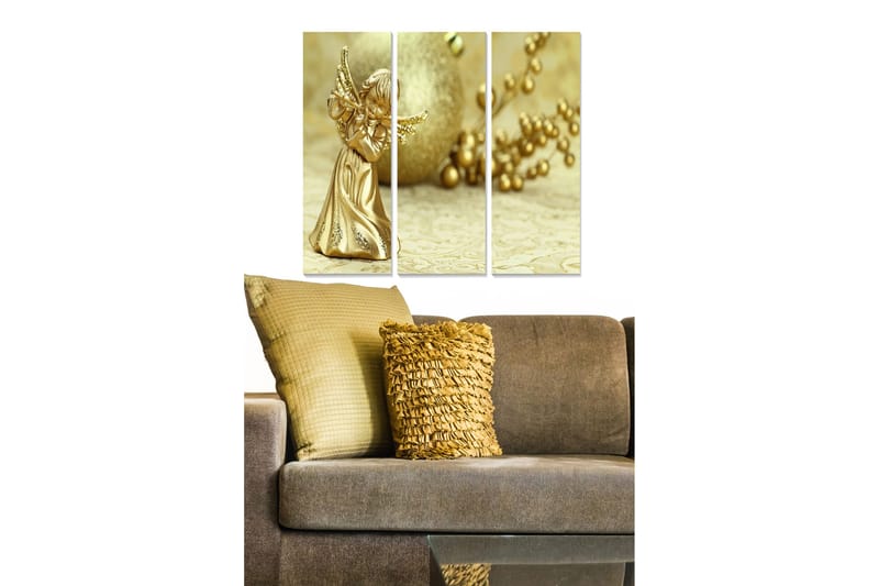 Canvastaulu Abstract 3-pak Monivärinen, 20x50 cm