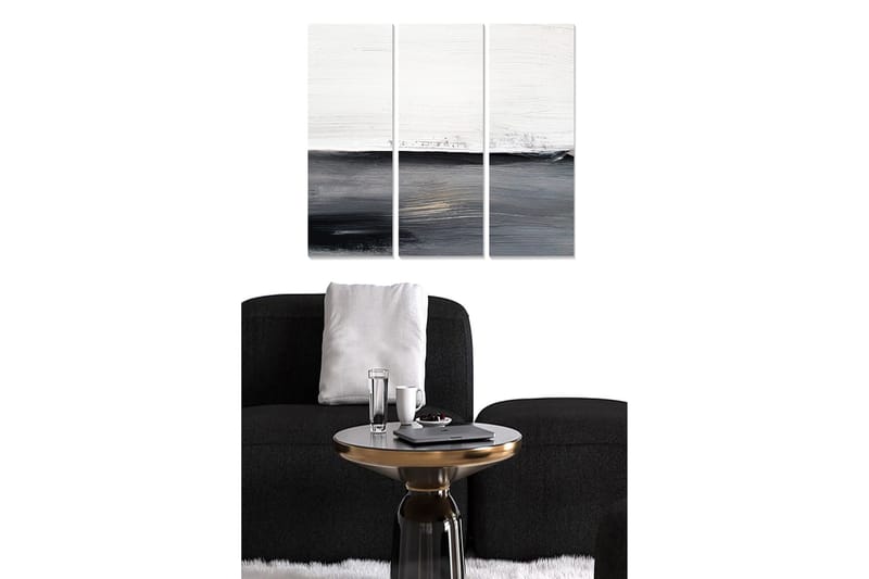 Canvastaulu Abstract 3-pak Monivärinen, 20x50 cm