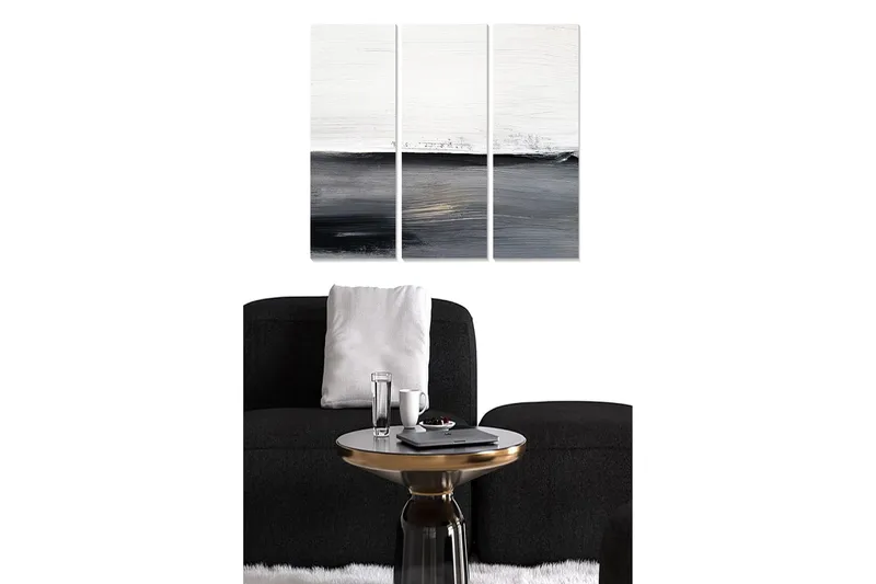 Canvastaulu Abstract 3-pak Monivärinen, 20x50 cm