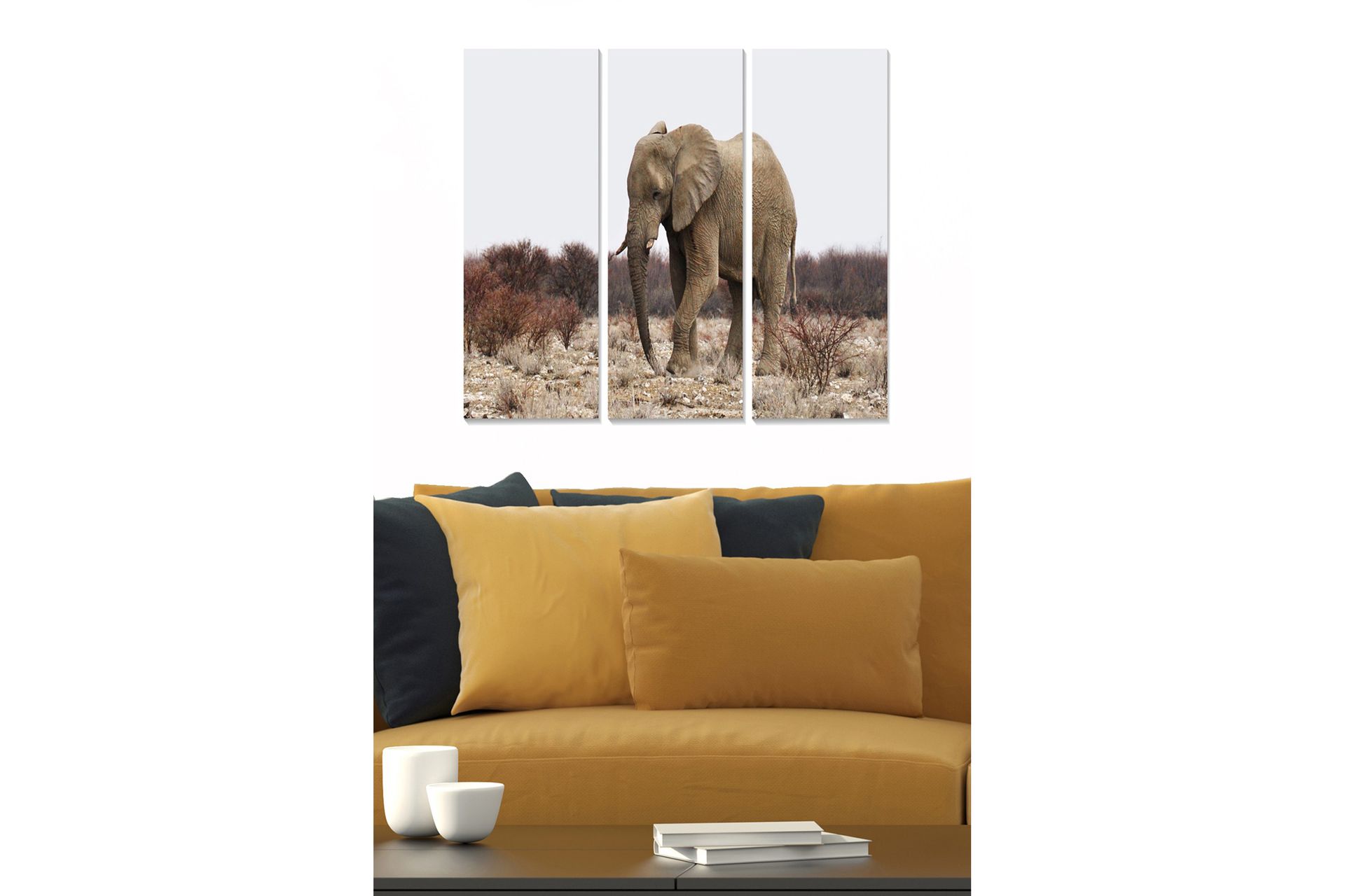 Canvastaulu Animal 3-pak Monivärinen - 20x50 cm - Sisustustuotteet - Seinäkoristeet