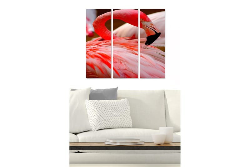 Canvastaulu Animal 3-pak Monivärinen, 20x50 cm