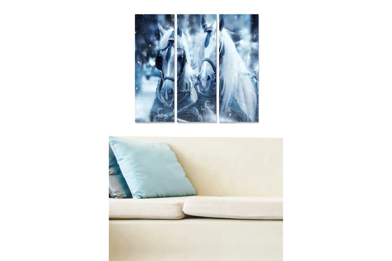 Canvastaulu Animal 3-pak Monivärinen, 20x50 cm