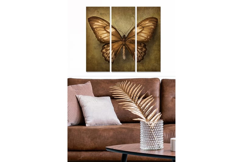 Canvastaulu Animal 3-pak Monivärinen, 20x50 cm