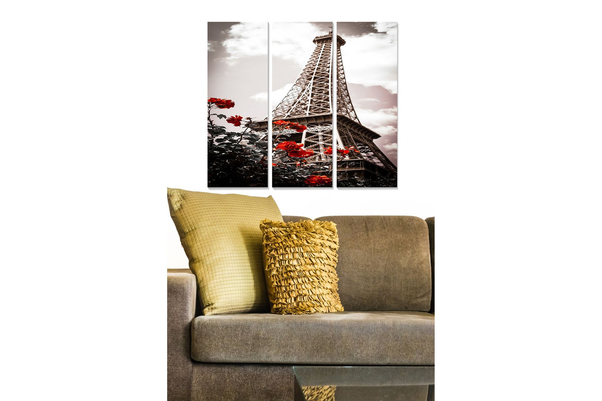 Canvastaulu City 3-pak Monivärinen - 20x50 cm - Sisustustuotteet - Seinäkoristeet