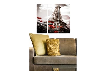 Canvastaulu City 3-pak Monivärinen - 20x50 cm - Sisustustuotteet - Seinäkoristeet