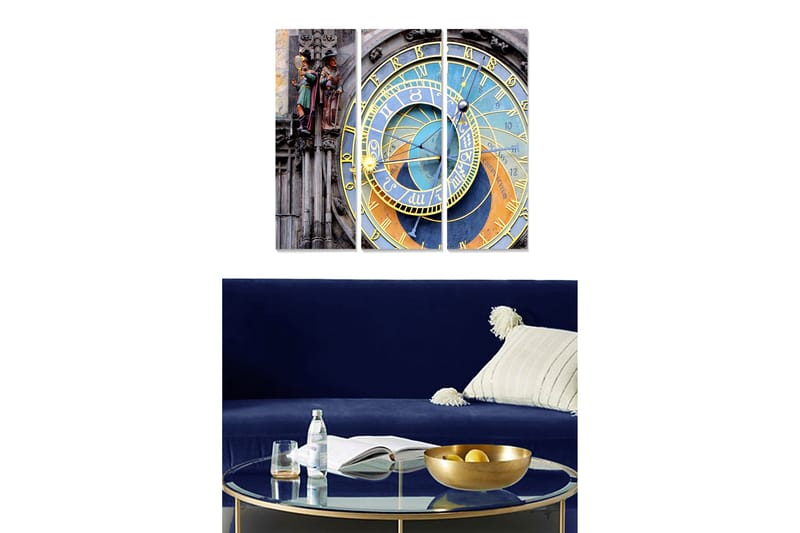 Canvastaulu City 3-pak Monivärinen, 20x50 cm