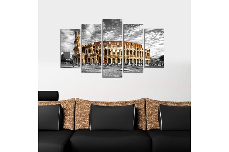 Canvastaulu City 5-pak Monivärinen - 20x60 cm - Sisustustuotteet - Seinäkoristeet