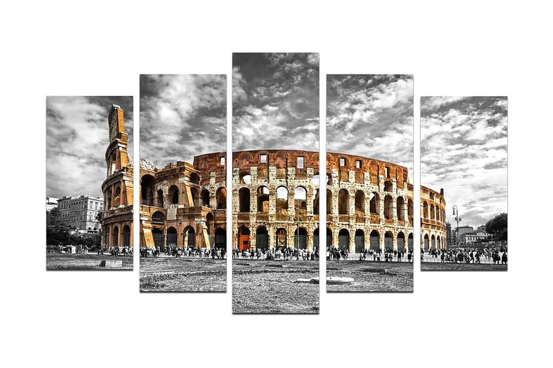 Canvastaulu City 5-pak Monivärinen, 20x60 cm