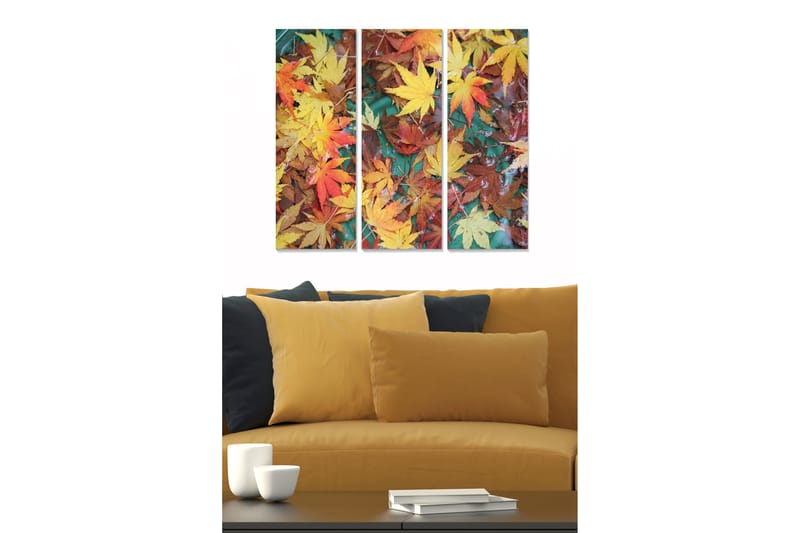 Canvastaulu Colorful 3-pak Monivärinen - 20x50 cm - Sisustustuotteet - Seinäkoristeet