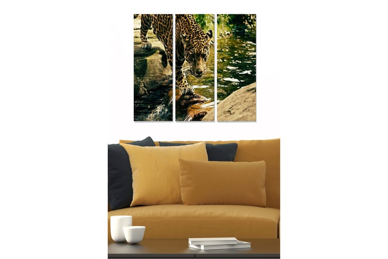 Canvastaulu Colorful 3-pak Monivärinen, 20x50 cm