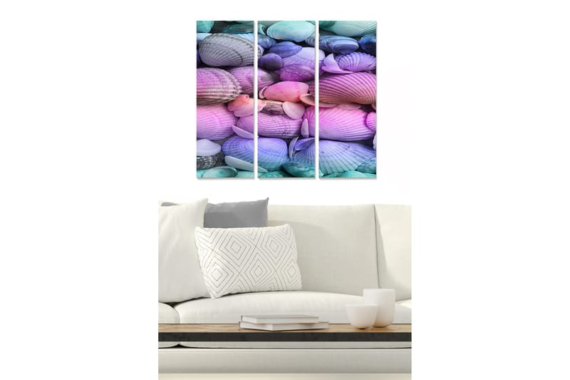 Canvastaulu Colorful 3-pak Monivärinen, 20x50 cm