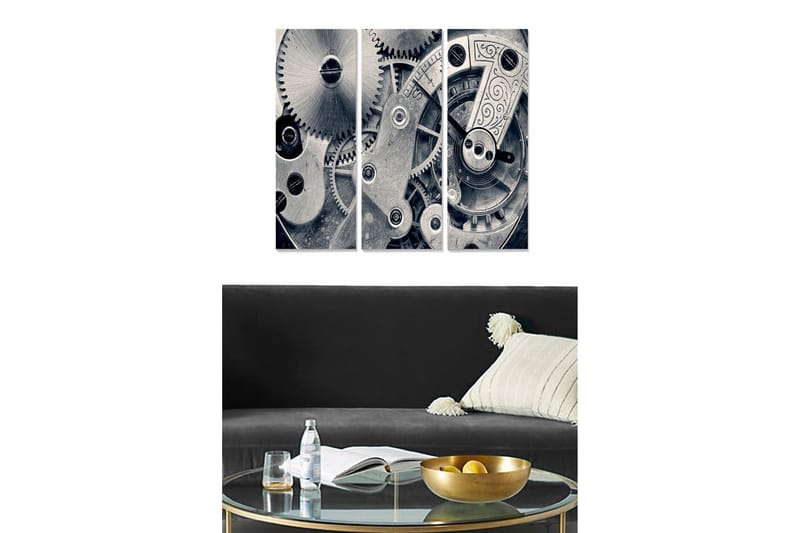 Canvastaulu Entertainment 3-pak Monivärinen, 20x50 cm