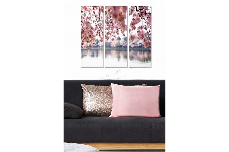 Canvastaulu Floral 3-pak Monivärinen - 20x50 cm - Sisustustuotteet - Seinäkoristeet