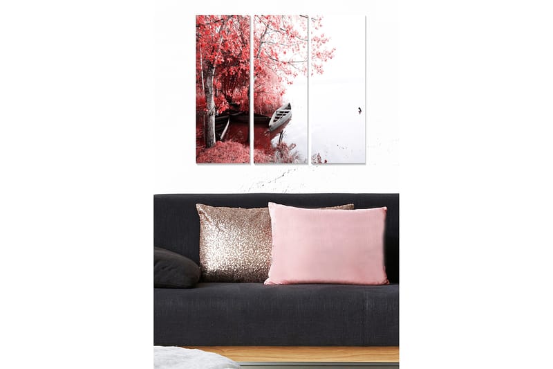 Canvastaulu Floral 3-pak Monivärinen - 20x50 cm - Sisustustuotteet - Seinäkoristeet